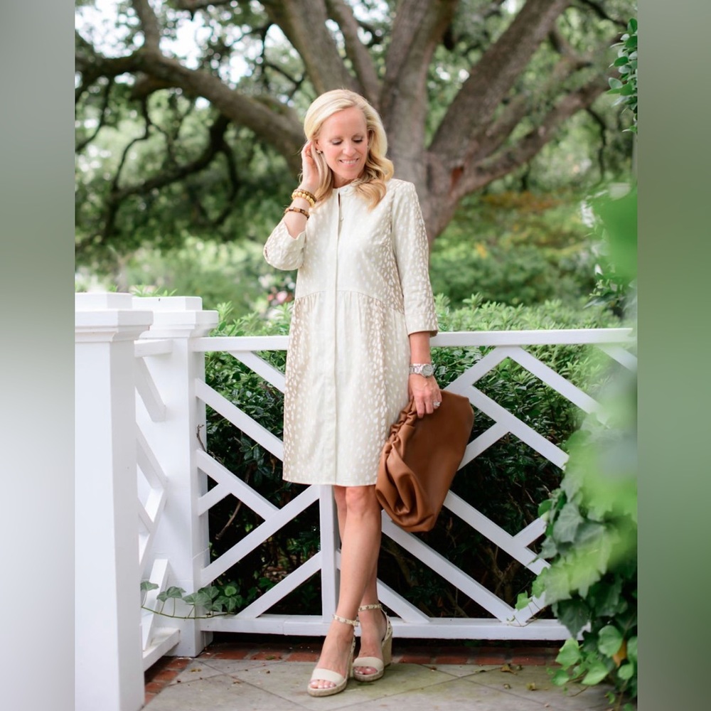 Tuckernuck Cream Textured Mini Dress